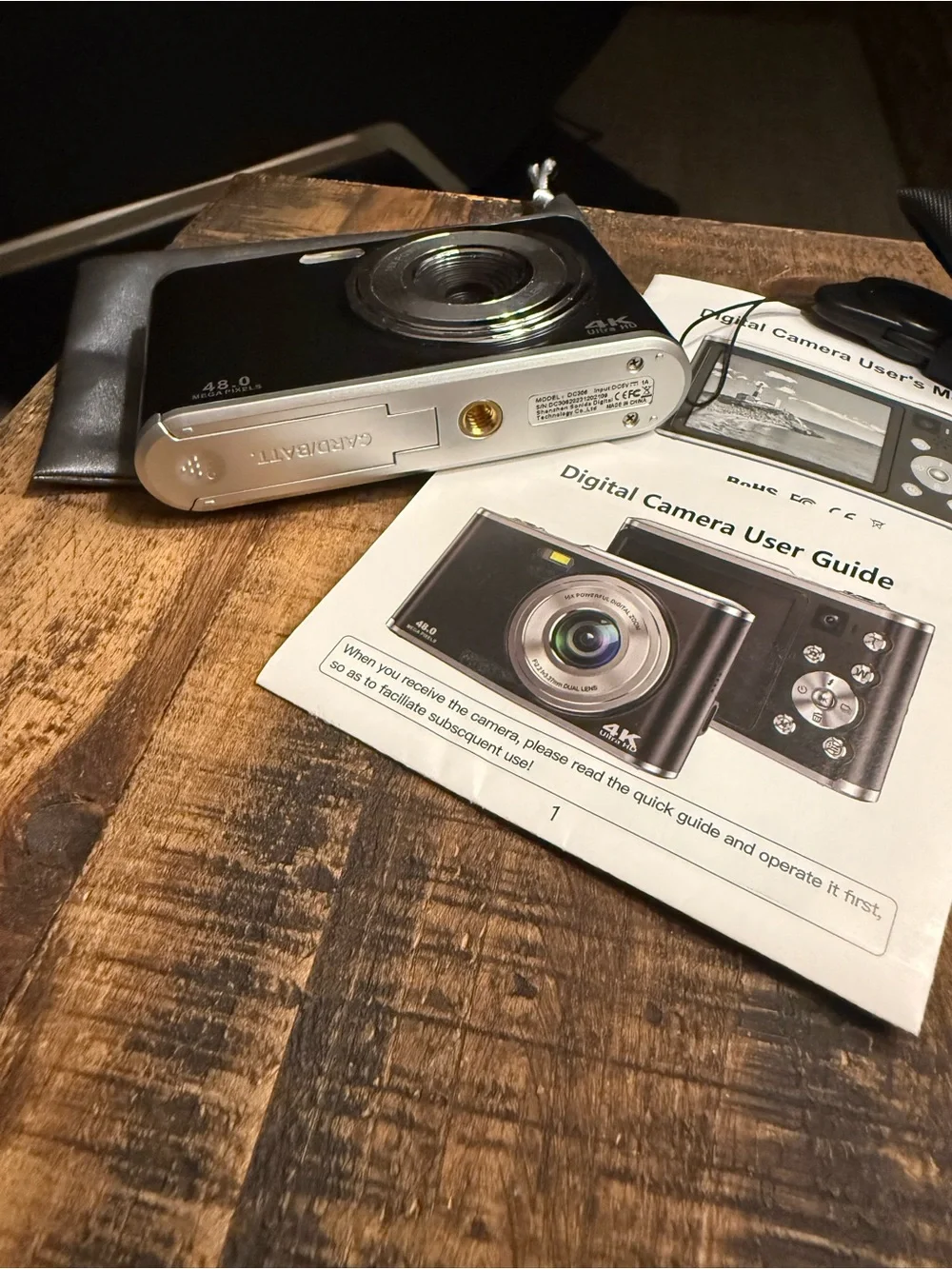 Black Digital Point-and-Shoot Camera - 4K Ultra HD